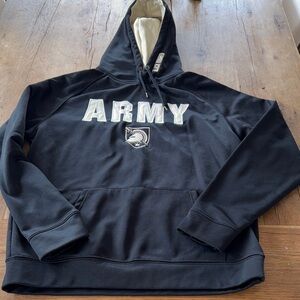Army Knights Colosseum Black and Cream Hoodie Size Large Mens